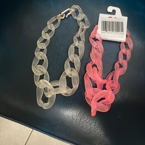 Bundle of 2 chunky necklaces